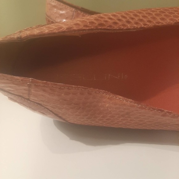 BELLINI "Barcelona " genuine snakeskin Copper/Brown loafers size 9W - Picture 14 of 15